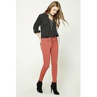 stretch knit skinny jeans