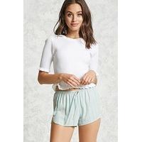 Striped Drawstring Shorts