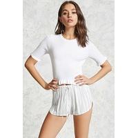 Striped Drawstring Shorts