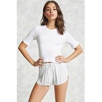Striped Drawstring Shorts