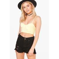 strappy bralet yellow