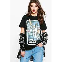 star wars license t shirt black