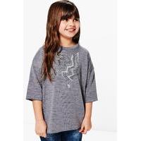 Star Placement Jumper - grey