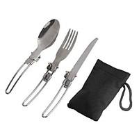 Stainless Steel Fork Spoon Sets Camping Picnic Outdoor