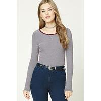 Striped Ribbed Knit Top