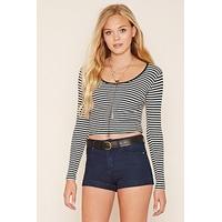 Striped Ribbed Knit Tee