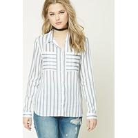 Striped High-Low Shirt