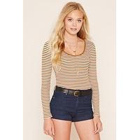 Striped Ribbed Knit Tee