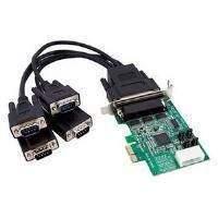 Startech 4 Port Low Profile Native Rs232 Pci Express Serial Card With 16950 Uart