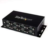 StarTech 8 Port USB to DB9 RS232 Serial Adapter Hub (Rail/Wall Mountable)