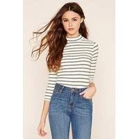 Striped High-Neck Top