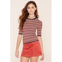 Striped Ribbed Knit Tee