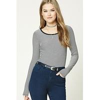 Striped Ribbed Knit Top