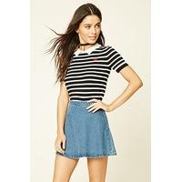 Striped Ribbed Knit Tee