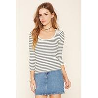 Striped Ribbed Knit Top