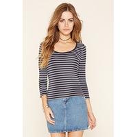 Striped Ribbed Knit Top