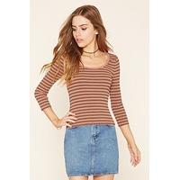 Striped Ribbed Knit Top