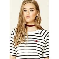 Striped Love Patch Tee