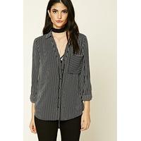 Striped Crepe Woven Shirt