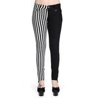 Striped Half & Half Trousers - Size: Size 14