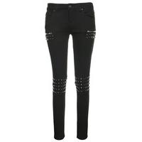 studded biker jeans size size 8