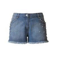 Stud Denim Shorts