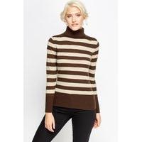 Striped Roll Neck Jumper