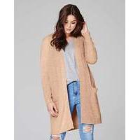 stone marl edge to edge cardigan