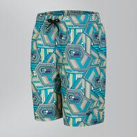 Stripe Pop Printed Leisure 17\" Swim Shorts