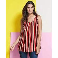 stripe printed vest top