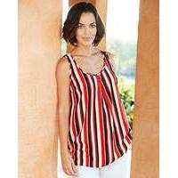 stripe printed vest top