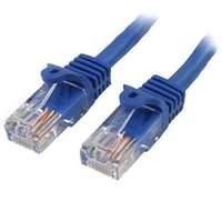 Startech.com 45pat50cmbl 0.5m Cat5e U/utp (utp) Blue Networking Cable