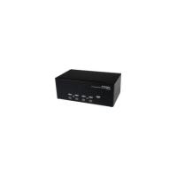 StarTech.com 4 Port Triple Monitor DVI USB KVM Switch with Audio & USB 2.0 Hub - 4 Port - Rack-mountable