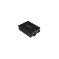StarTech.com Gigabit Ethernet Fiber Media Converter - Compact - 850nm MM LC - 550m - With MM SFP Transceiver - 2 Port(s) - 1 x Network (RJ-45) - Duple