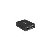 StarTech.com Gigabit Ethernet Fiber Media Converter with Open SFP Slot - Supports 10/100/1000 Networks - 1 Port(s) - 1 x Network (RJ-45) - Optical Fib