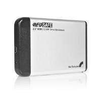 startech 25in silver usb 20 to ide external hard drive enclosure stora ...
