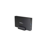 StarTech.com 3.5in Black USB 3.0 External SATA III Hard Drive Enclosure with UASP for SATA 6 Gbps - Portable External HDD - 1 x Total Bay - 1 x 3.5\