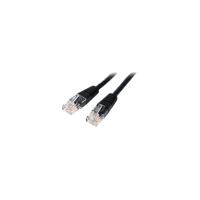 StarTech.com 15m Cat5e Black Molded RJ45 UTP Cat 5e Patch Cable - 15 m Patch Cord - 1 x RJ-45 Male Network - 1 x RJ-45 Male Network - Gold-plated Cont