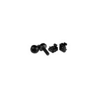 StarTech.com M5 x 12mm - Screws and Cage Nuts - 50 Pack Black - M5 Mounting Screws & Cage Nuts for Server Rack & Cabinet - Mounting Screw, Cage Nut - 
