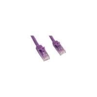 StarTech.com 15 ft Purple Snagless Cat6 UTP Patch Cable - Category 6 - 15 ft - 1 x RJ-45 Male Network - 1 x RJ-45 Male Network - Purple