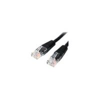 StarTech.com 15 ft Black Molded Cat5e UTP Patch Cable - Category 5e - 15 ft - 1 x RJ-45 Male - 1 x RJ-45 Male - Black