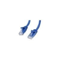 StarTech.com 25 ft Blue Snagless Cat6 UTP Patch Cable - 1 x RJ-45 Male Network - 1 x RJ-45 Male Network - Patch Cable - Gold-plated Contacts - Blue