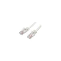 StarTech.com 3 m White Cat5e Snagless RJ45 UTP Patch Cable - 3m Patch Cord - 1 x RJ-45 Male Network - 1 x RJ-45 Male Network - Patch Cable - Gold-plat