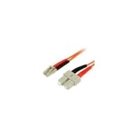 StarTech.com 1m Multimode 62.5/125 Duplex Fiber Patch Cable LC - SC - 2 x LC Male Network - 2 x SC Male Network - Orange