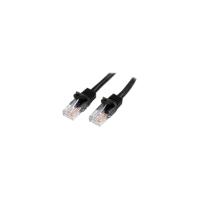 StarTech.com 2 m Black Cat5e Snagless RJ45 UTP Patch Cable - 2m Patch Cord - 1 x RJ-45 Male Network - 1 x RJ-45 Male Network - Patch Cable - Gold-plat