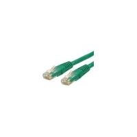 StarTech.com 15ft Green Molded Cat6 Patch Cable ETL Verified - Category 6 - 15 ft - 1 x RJ-45 Male Network - 1 x RJ-45 Male Network - Green