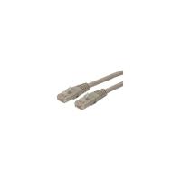StarTech.com 15m Cat 6 Gray Molded RJ45 UTP Gigabit Cat6 Patch Cable - 15 m Patch Cord - Category 6 for Network Device - 15m - 1 Pack - 1 x RJ-45 Male