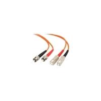 startechcom multimode 625125 duplex fiber patch cable 2m 2 x sc 2 x st ...