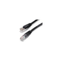 StarTech.com 3 ft Black Molded Cat5e UTP Patch Cable - Category 5e - 3 ft - 1 x RJ-45 Male - 1 x RJ-45 Male - Black