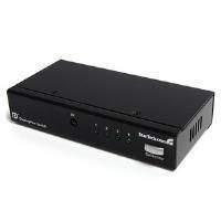 startech 4 port displayport video switch with audio and ir remote cont ...